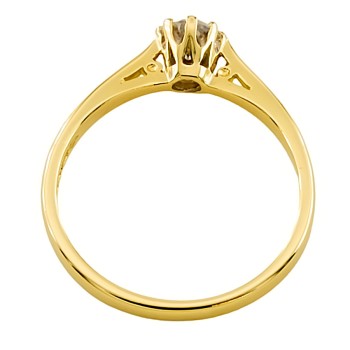 18ct gold diamond 0.33cts solitaire Ring size N